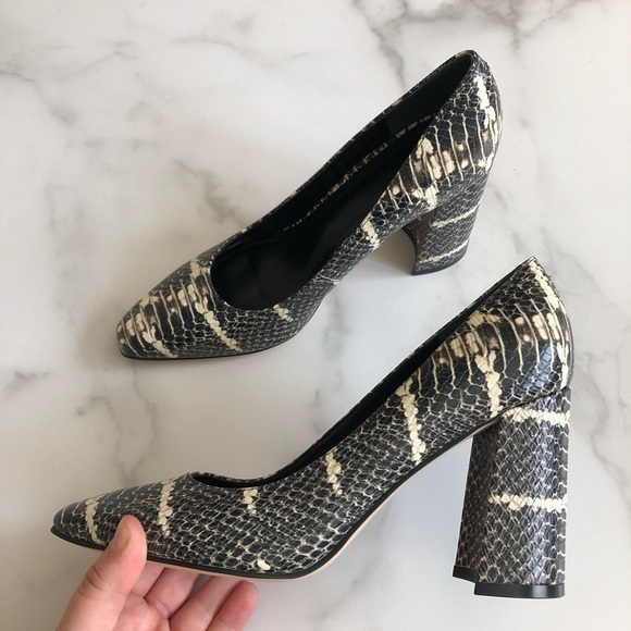 Marc Fisher Razili Snake Embossed Leather Pump 7.5 - Picture 9 of 16